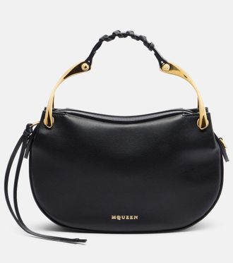 Alexander McQueen Borsa Wishbone Mini in pelle