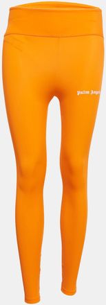 Palm Angels Orange Side Stripe Jersey Leggings