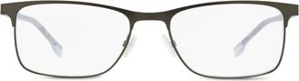 BOSS rectangular-frame glasses - men - Acetate/stainless steel - One Size - Black