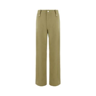 Burberry Wide Trousers, male, Green, Size: XL Wide Trousers