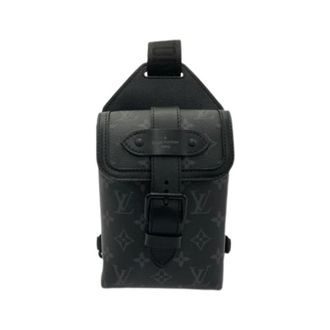 Louis Vuitton Pre-owned Monogram Eclipse Saumur Sling Bag - Dames - Pre-owned - Zwart - Maat: ONE Size
