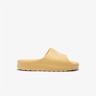 Lacoste Dames Lacoste Serve 2.0 Slippers in Geel