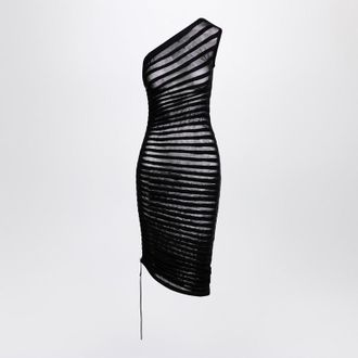 Alaia Asymmetrical Skeleton Dress