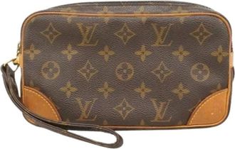 Louis Vuitton Pre-owned Clutches, male, Brown, Size: ONE SIZE Pre-owned Vintage Canvas Clutch