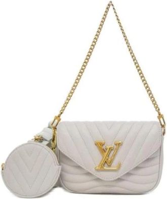 Louis Vuitton Pre-owned Vintage Pochette Schoudertas - Dames - Vintage Schoudertas - Beige - ONE Size - Leer - Vintage