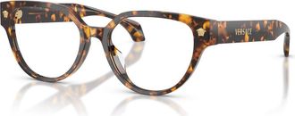Versace 53mm Cat Eye optical glasses in Tortoise at Nordstrom