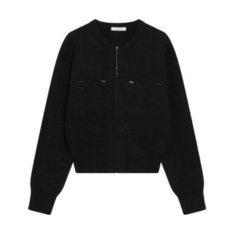 Christophe Lemaire Zipped Top - Dames - Truien - Zwart - Maat: XS Polyamide