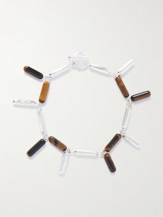 UNCOMMON MATTERS Bracciale In Argento Con Occhio Di Tigre Catkin