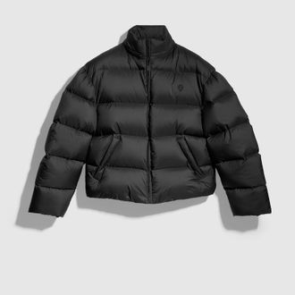 Gucci Lightweight Padded Polyester Zip Jacket, Size XXL, Black, Ready-to-wear