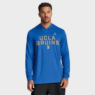 Jordan Brand Mens Jordan Brand Blue UCLA Bruins 2025 Sideline Performance Long Sleeve Hoodie T-Shirt at Nordstrom, Size Xx-Large