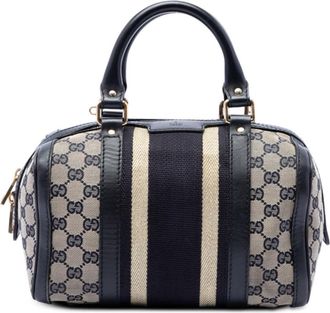 Gucci Pre-owned Gucci Small GG Canvas Web Joy Boston Bag Ladies OPQUD78XO9VHMLS9