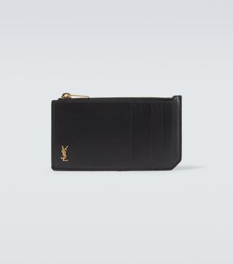 Saint Laurent Portafoglio Cassandre in pelle