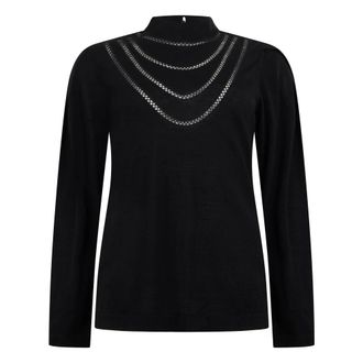 Alberta Ferretti Dames, Truien, Zwart, Maat: S Zijde