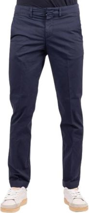 Fay Galassia Broek - Heren - Chinos - Blauw - W31 - Katoen - Broeken