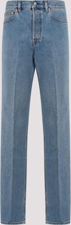 Gucci Blue Straight-leg Denim Jeans