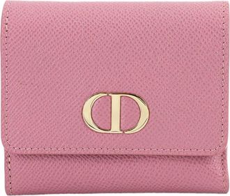 Dior Pink Leather Wallet (Tri-Fold) (Pre-Owned)