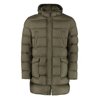 Herno Down jacket with automatic buttons - male - Herno - Down Jackets - Green - 3XL - Jackets