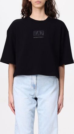 Emporio Armani T-shirt in cotone con logo EA7