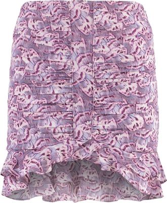 Isabel Marant Milendi Printed Silk Skirt