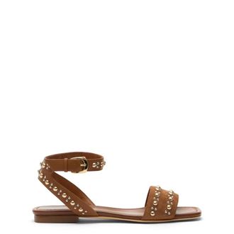 Stuart Weitzman Schoenen, Dames, Bruin, 37 1/2 EU, Leer, Perry Sandal