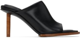 Jacquemus Black Le Raphia Les Mules Rond Carr&eacute; Mules