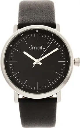 Simplify The 6200 Black Dial Black Leather Watch SIM6202
