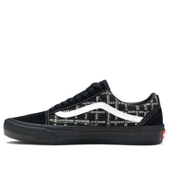 Vans Supreme x Old Skool Pro Logo Pattern - Black VN0A45JC2YW