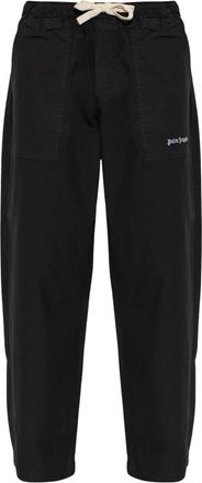 Palm Angels Pantaloni con Logo - - Trousers - Uomo - Nero - XL