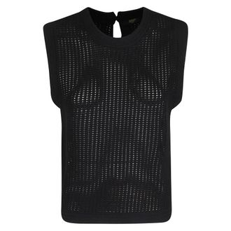 Seventy Truien & Vesten, Dames, Zwart, S, Girocollo Smanicato
