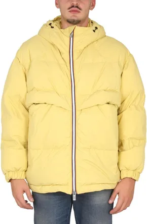 K-Way Yellow Quilted Hood Jackets