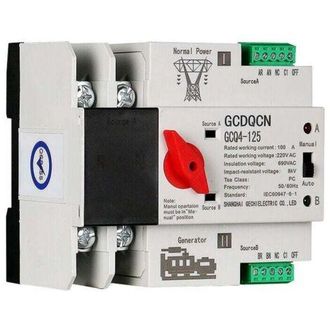OEM Interruptor De Transferencia Autom&aacute;tica De Doble Alimentaci&oacute;n 2p100a, Interruptor Ats Aislado De Milisegundos De Nivel Pc, Para Montaje En Riel