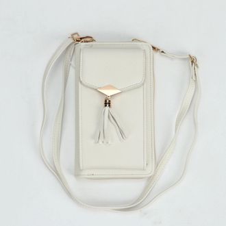 Generic Womens Crossbody Phone Bag, Small Synthetic Mobile Phone Shoulder Bag with Card Slots, Coin & Money Zip Compartments, Adjustable Strap, Mini Handbag (