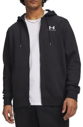 Under Armour Icon Fleece Zip Hoodie in Black at Nordstrom, Size Medium