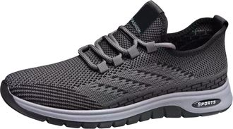 Generic Mens Trainers Running Fashion Shoes Air Cushion Casual Sneakers Arch Support Trainers Mens Orthopedic Breathable Golf Shoe Lightweight Work Footwear w