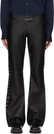 sacai Slim-fit Trousers, male, Black, Size: XS Navy Blue