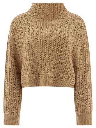 Max Mara Hodeida High Neck Cropped Cardigan