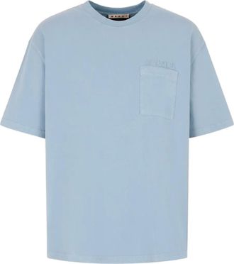 Marni T-shirt met borstzak - Blauw