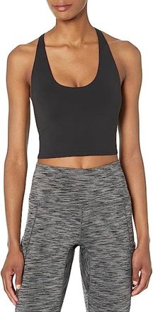 Prana Prana Chakara Top Womens Black Cropped Scoop Neck Avtivewear FROG232