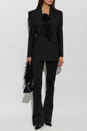 Blumarine Jacket With Appliqu&eacute;, Womens, Black