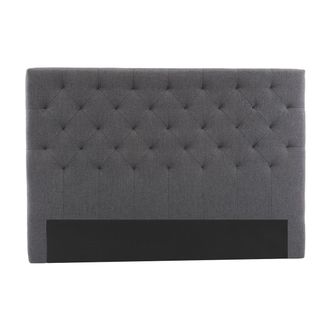 Miliboo Cabecero Tejido Gris Oscuro 160cm Enguerrand