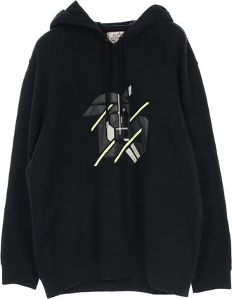 Hermès Felpa con logo e cappuccio anni 2010 - Nero