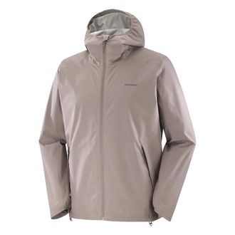 Salomon Fitness, Heren, Bruin, M, Polyester, Outscape 2L Jacket