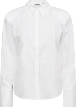 Co'Couture Sanna Power Shirt - Dames - Overhemden - Wit - M - Katoen - Overhemden