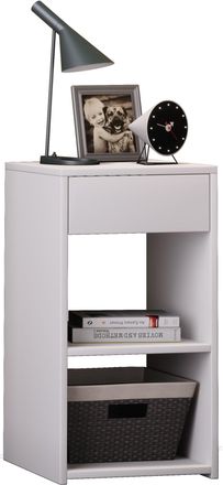 ebuy24 Ebuy24 - Mueble De Noche Vcm Mesita De Noche Mesita De Noche Dimensiones Aprox. Al. 65 X An. 35 X P. 35 Cm - Sledo Maxi (blanco)