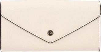 Michael Kors Leather Wallet - Dames - Portefeuilles - Beige - ONE Size - Leer - Accessoires