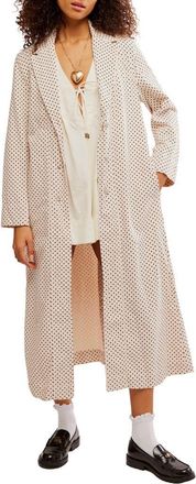 Free People Monique Denim Duster in Ivory - Tiny at Nordstrom Rack, Size X-Large