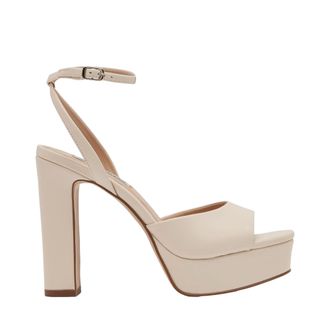 Steve Madden Assured Heeled Sandal Bone Leather ASSU02S1 Womens