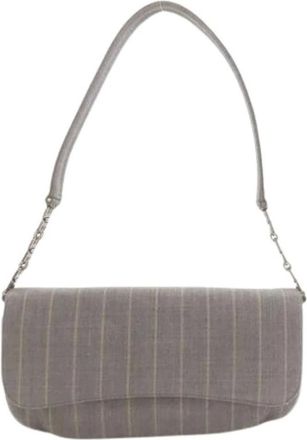 Bally Pre-owned Shoulder Bags, female, Gray, Size: ONE SIZE Pre-owned Shoulder Bag