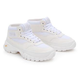 Vans Unisex Half Cab Reissue 33 Vibram Sneakers - White Leather - Size UK 10.5