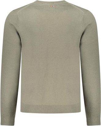 Napapijri Crew Neck Wool Sweater - Green